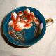 60yr Hp Trimont Occupied Japan Teal Blue W/gold Scallop Floral Cup & Saucer Vgc Cups & Saucers photo 2