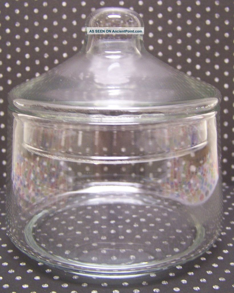 Vintage Glass Apothecary Drugstore Counter Candy Jar Jars photo