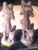 Wood Carvings (4) Religious? 2 Camels,  2 People Carved Figures photo 7