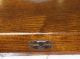 Very Special Antique Handmade Box Chest Mahogany Dovetail Name Plate Silverware Boxes photo 1