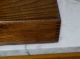 Very Special Antique Handmade Box Chest Mahogany Dovetail Name Plate Silverware Boxes photo 2