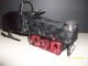 Vintage Folk Art Snowmobile/metal Metalware photo 1
