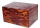 Vintage Tiger Eye Wood Tung Groove Office File Box Hedberg Co Marion Wisc Usa Boxes photo 1