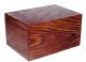 Vintage Tiger Eye Wood Tung Groove Office File Box Hedberg Co Marion Wisc Usa Boxes photo 2