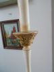 Antique Metal Cast Iron Ornate Lamp Lamps photo 5