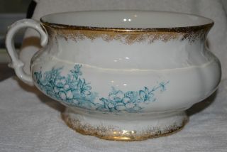 Antique Chamber Pot Knowles,  Taylor & Knowles Gold Trimmed Very Good photo