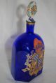 Vintage Hand Made And Painted Murano Glass Perfume Bottle,  Italy Perfume Bottles photo 3