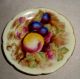 60yr Gzl Lefton Occupied Japan Hand Paint Fruit & Gold Gilt Cup+saucer No Damage Cups & Saucers photo 1