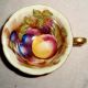 60yr Gzl Lefton Occupied Japan Hand Paint Fruit & Gold Gilt Cup+saucer No Damage Cups & Saucers photo 2