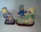 Boy & Girl Figurines (2) Little Boy On Scooter Figurines photo 1