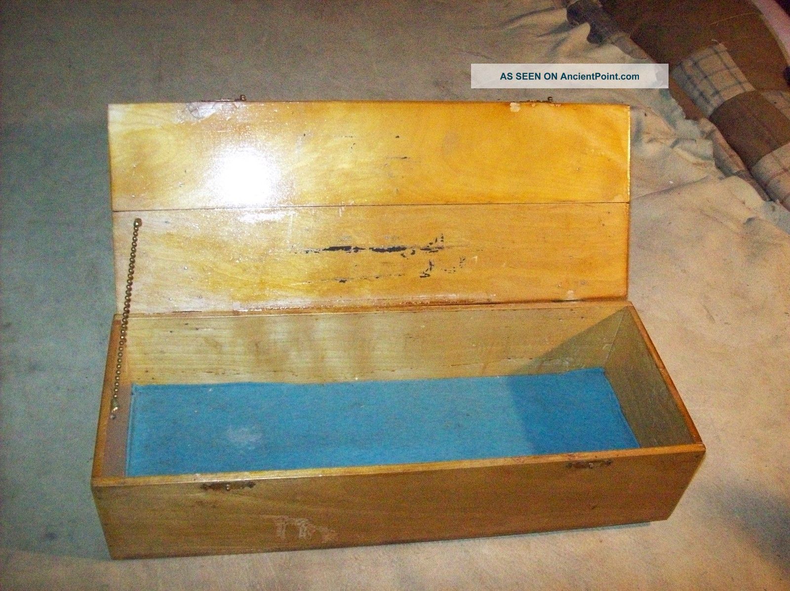Vintage Wooden Handmade Trinket Box / Solid Hard Maple Wood Boxes photo