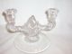 Vintage Pair New Martinsville Teardrop Double Light Candelabras Candle Holders photo 3