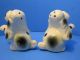Vintage Ceramic Anthropomorphic Dogs Lot Salt & Pepper Shaker Japan 1950 Salt & Pepper Shakers photo 1