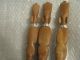 Set Of 3 African Tribal Art Carved Wood Spoon,  Fork,  Knife Made In Kenya Carved Figures photo 5
