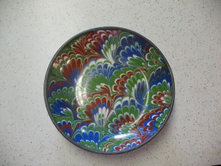 Neiman Marcus Porcelain And Pewter Bowl. . .  Look photo