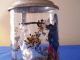 Old Hand Painted Glass Tankard,  Scene Depicts A Hunter With Rifle,  Dog & 2 Stags Other photo 4
