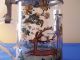 Old Hand Painted Glass Tankard,  Scene Depicts A Hunter With Rifle,  Dog & 2 Stags Other photo 6