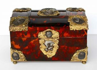 A Flemish Tortoiseshell Casket,  Antwerp,  17th.  Century photo