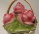 Antique German Figural Basket Roses Trinket/powder/dresser/box/pot/jar Germany Boxes photo 2