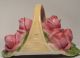 Antique German Figural Basket Roses Trinket/powder/dresser/box/pot/jar Germany Boxes photo 3