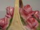 Antique German Figural Basket Roses Trinket/powder/dresser/box/pot/jar Germany Boxes photo 4