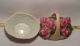 Antique German Figural Basket Roses Trinket/powder/dresser/box/pot/jar Germany Boxes photo 8