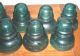 9 Antique Vintage Teal Green Glass Hemingray 40 Insulators Other photo 3