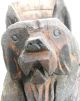 Antique Pa German Folky Wood Carving Of Bear 14 1/2 