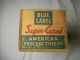 Exlnt Dark Colors Advertising Cheese Box Wood Blue Label Chicago Ill Boxes photo 1