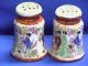 Pair Antique Porcelain Salt/pepper Shakers - Advertising - Springfield Oh - Salzer ' S Salt & Pepper Shakers photo 1