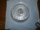 Vintage Crystal Clear Glass Flower Leaf Diamon Stemmed Footed Compote Candy Dish Compotes photo 2