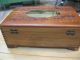 Vintage 10 X 7 X 3 Cedar Decorative Hand Carved W/ Picture Jewelry Box Boxes photo 3