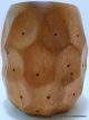 20th Century Hardwoods Hawaii Hand Carved Monkey Pod Wood Goblet Vase Other photo 1