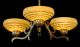Impressive Heavy German Vintage Art Deco Ceiling Lamp,  Brass,  Fully Restored Lamps photo 1