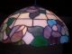 Vintage Tiffany Style Handmade Hanging Ceiling Pendant Lamp Blue Poppy Scallop Lamps photo 1