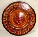 Vintage 1960 ' S Russian Flowery Wooden Plate Colorful Pattern Other photo 2