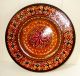 Vintage 1960 ' S Russian Flowery Wooden Plate Colorful Pattern Other photo 3