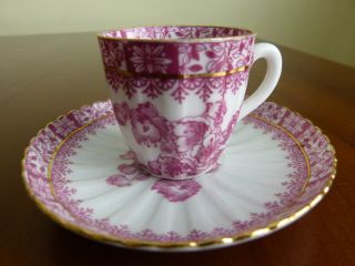 Tuppack Tiefenfurt,  Germany - Collectors Cup And Saucer Pink White Gold photo