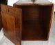 Vintage Circa Early 1900 ' S Box Jointed Oak File Box/orig.  Hdwr/14 3/4 