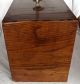 Vintage Circa Early 1900 ' S Box Jointed Oak File Box/orig.  Hdwr/14 3/4 