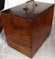 Vintage Circa Early 1900 ' S Box Jointed Oak File Box/orig.  Hdwr/14 3/4 