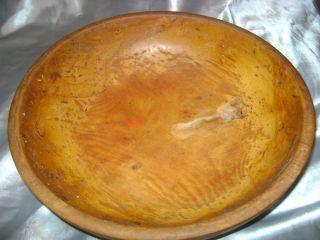 Antique / Vintage? Large Wooden Bowl / From Japan photo