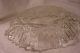 Antique Large Ribble Edge Glass Dish W/ Fruit Pattern. .  Look Bowls photo 2