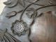 Stunning 19thc Large Oak Carving With Exotic Raised Floral Decor Other photo 10