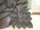 Stunning 19thc Large Oak Carving With Exotic Raised Floral Decor Other photo 1