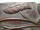 Stunning 19thc Large Oak Carving With Exotic Raised Floral Decor Other photo 4