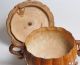 Exceptional Antique C.  1750 Norwegian Baroque Wooden Burl Pickle Or Berry Tub Pot Other photo 4