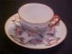 Anitque Capodimonte Cup Saucer Richard Ginori Early Blue Crown Mark Cups & Saucers photo 3