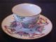 Anitque Capodimonte Cup Saucer Richard Ginori Early Blue Crown Mark Cups & Saucers photo 6