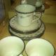 Noritake Threetea Cup Withsaucers And 3 B And B Pl Traviata Teacup Platinum Cups & Saucers photo 3
